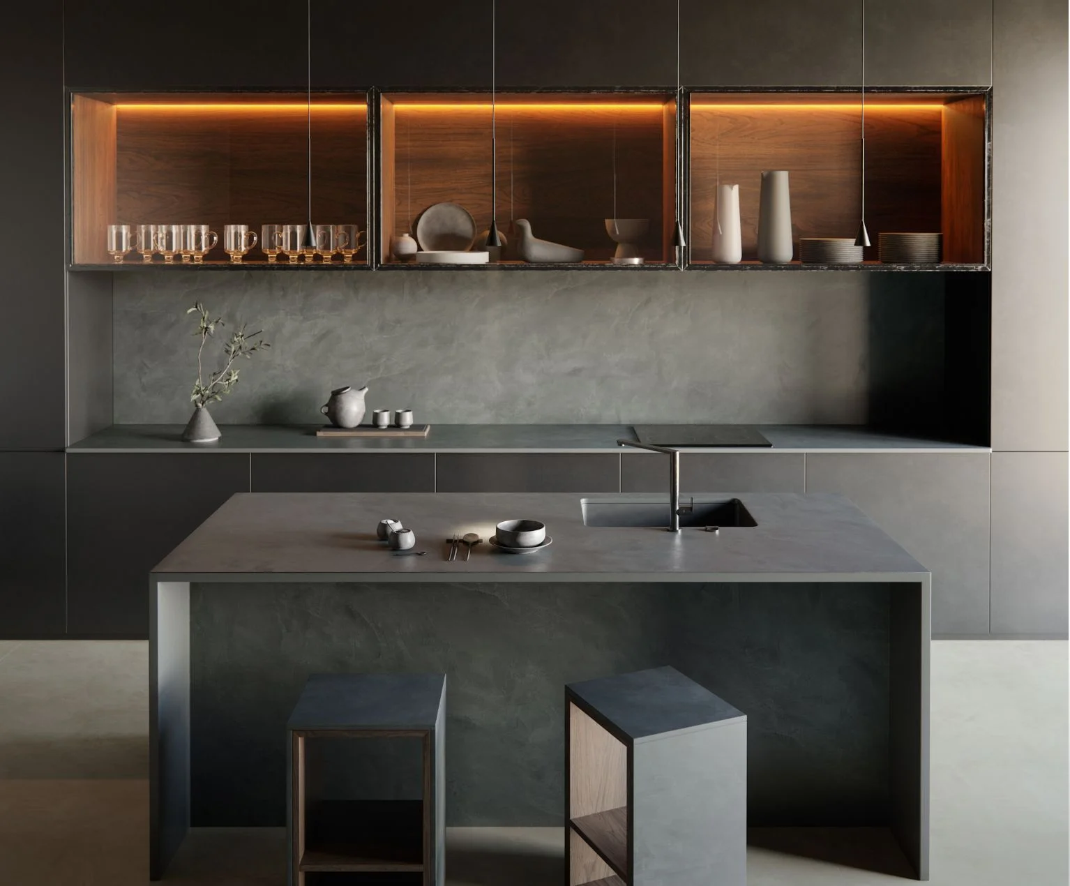 Dekton countertop installation