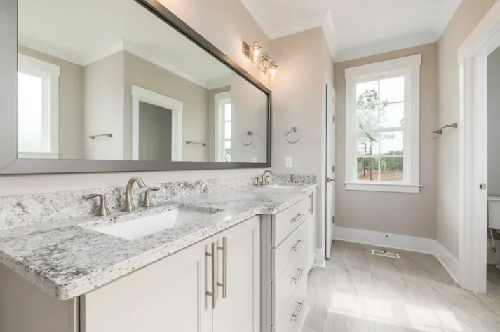 Granite double vanity