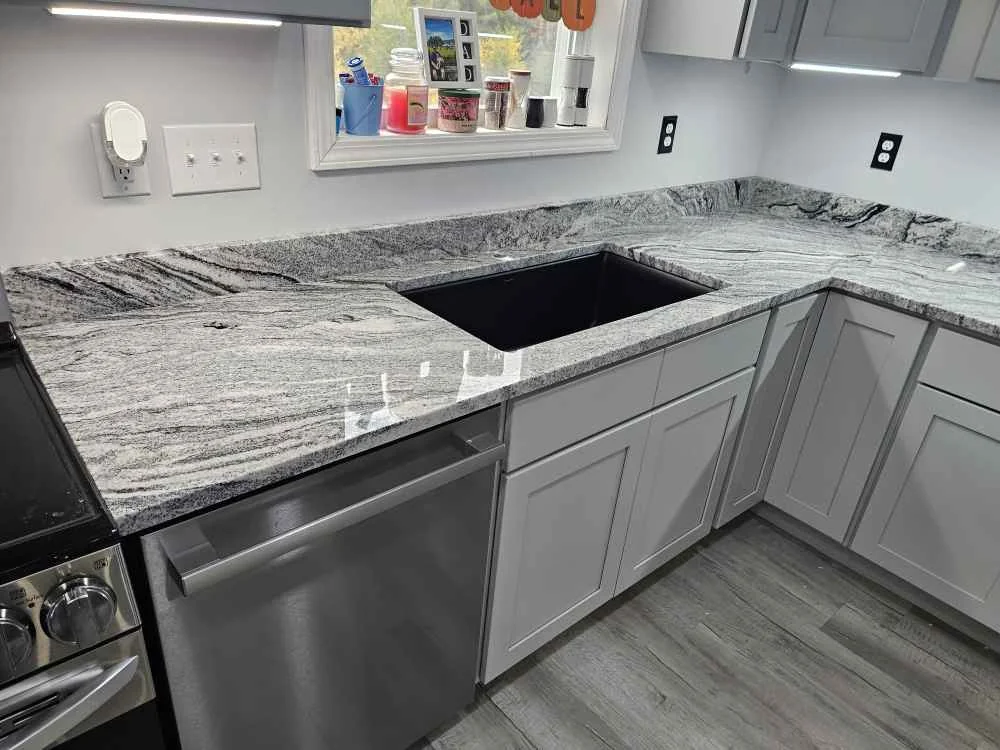 Silver Cloud granite countertops, Farmington NH