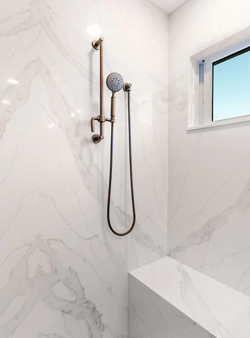 Vadara full-slab shower surround
